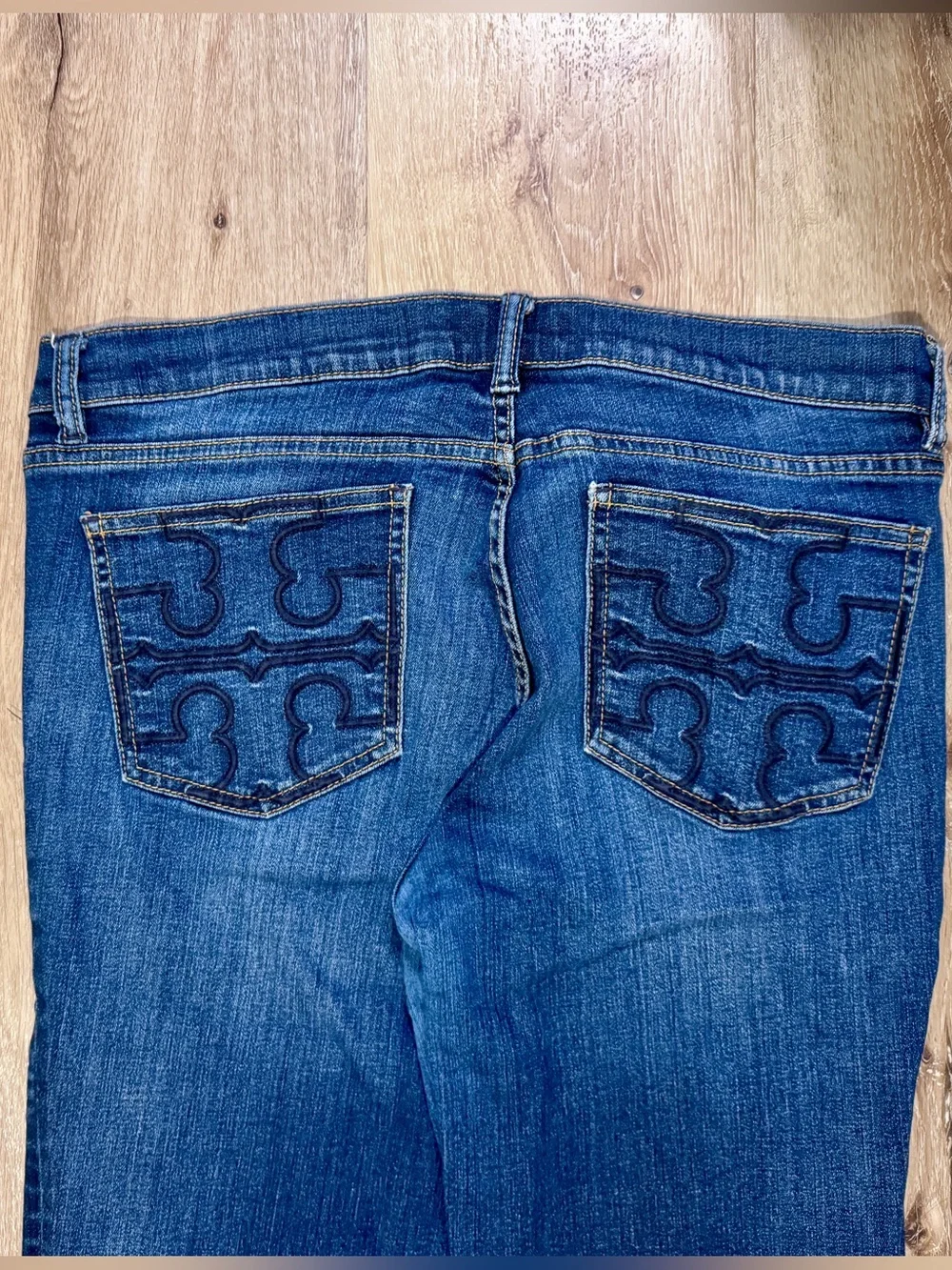 Tory Burch Women's Dark Blue Skinny Jeans